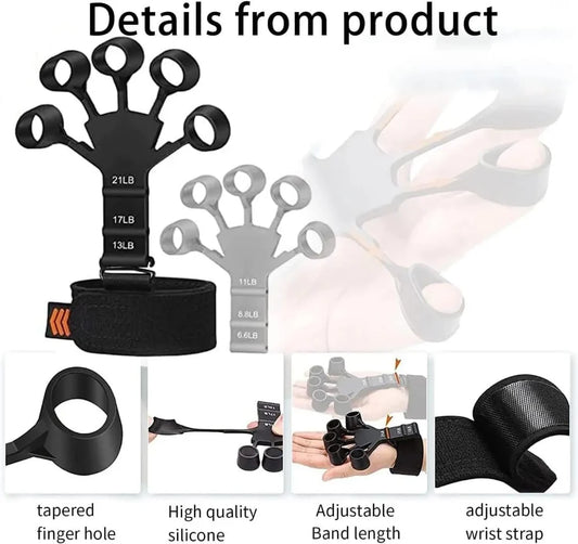 Hand grip resistance trainer