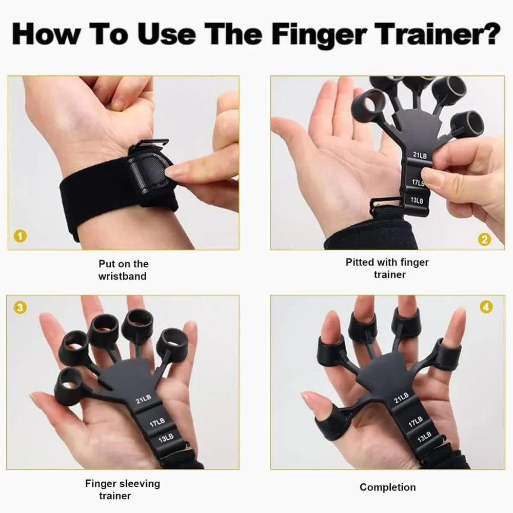 Hand grip resistance trainer