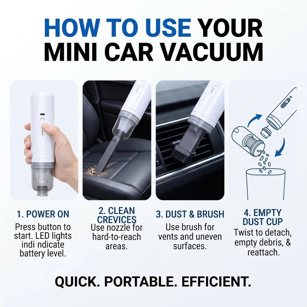Mini Desktop Vacuum Cleaner